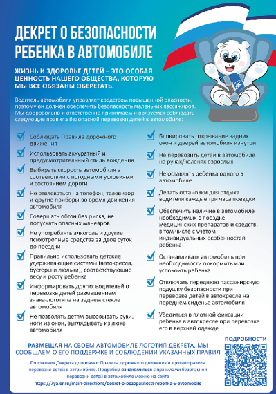 Всероссийская акция «ВЕЗУ ДЕТЕЙ БЕЗОПАСНО!».